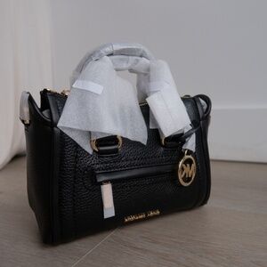 Michael Kors Carine Extra-Small Logo Satchel - Black
